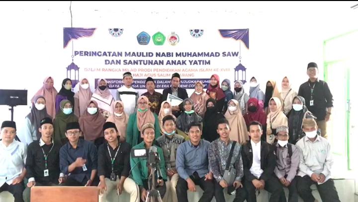 HMP PAI STAI HAS Adakan Milad Prodi PAI Ke-18, Maulid Nabi Muhammad SAW dan Santunan Anak Yatim