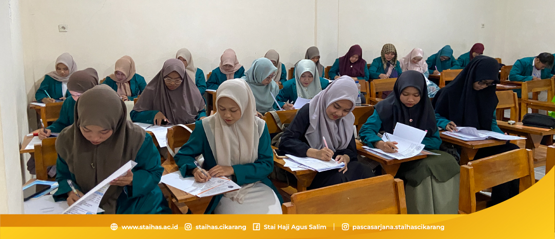 PELAKSANAA UJIAN TENGAH SEMESTER GANJIL PRODI PAI SEKOLAH TINGGI HAJI AGUS SALIM CIKARANG